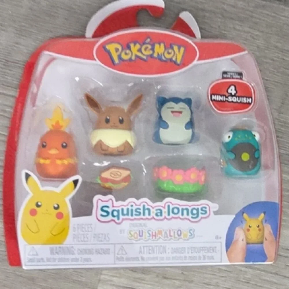 POKEMON Squish-a-longs Mini Squish Set